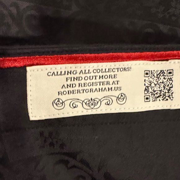 Robert Graham Black Casual Button Down Shirt - Picture 9 of 11